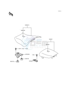 ZX 600 G [NINJA ZX-6R] (G1-G2) [NINJA ZX-6R] drawing SEAT