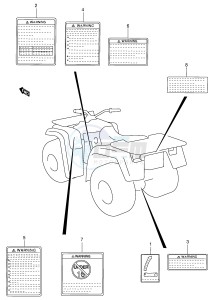 LT-F500F (E3-E28) drawing LABEL (MODEL W)