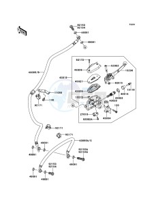 VERSYS KLE650CDF XX (EU ME A(FRICA) drawing Front Master Cylinder