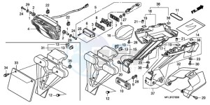 CBR1000RA9 BR / ABS MME drawing TAILLIGHT (CBR1000RR8,9/R A9)