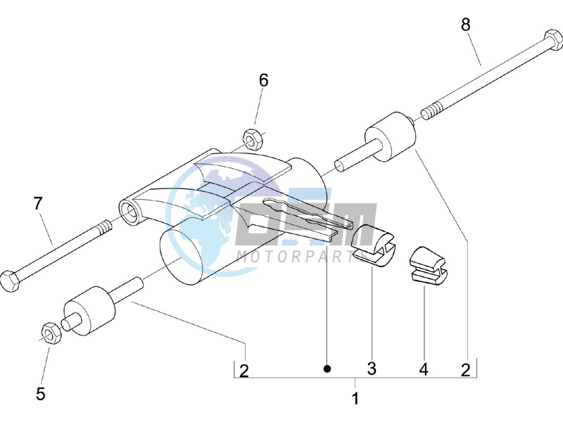 Swinging arm