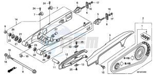 CBF1000A9 Europe Direct - (ED) drawing SWINGARM