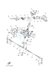 YFM450FWAD YFM45FGPHB GRIZZLY 450 EPS HUNTER (1CTG 1CTH 1CU9) drawing STEERING