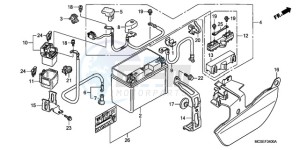 ST13009 UK - (E / MKH MME) drawing BATTERY