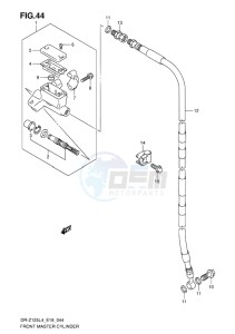 DR-Z125L EU drawing FRONT MASTER CYLINDER