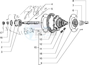 PX 125 E drawing Spring gear