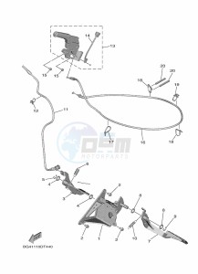 YXE850EBN YXE85WPBK (B0D1) drawing PEDAL WIRE