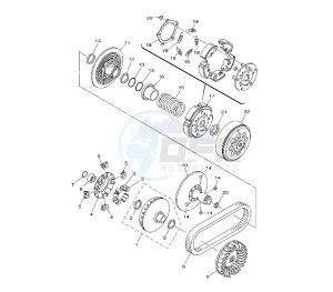 YP MAJESTY ABS 400 drawing CLUTCH