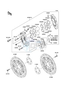 ZZR1200 ZX1200-C4H XX (EU ME A(FRICA) drawing Front Brake