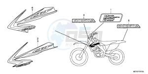 CRF450XC drawing MARK (CRF450X9,B,C,D)