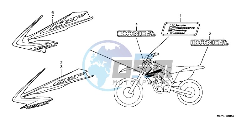 MARK (CRF450X9,B,C,D)