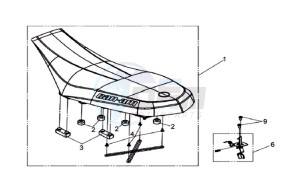 QUAD LANDER 300 drawing BUDDYSEAT