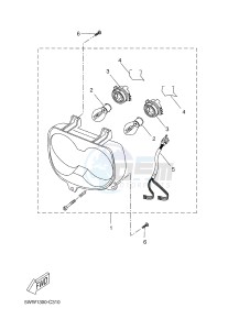 CW50N BW'S NAKED (2B7P 2B7P 2B7P) drawing HEADLIGHT