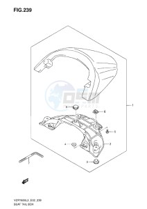 VZR 1800 Z drawing SEAT TAIL BOX L3