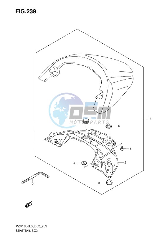 SEAT TAIL BOX L3