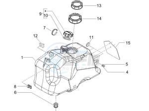 Beverly 500 2005-2006 drawing Fuel Tank