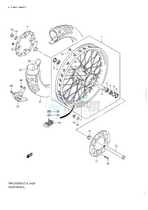 RM-Z 450 drawing REAR WHEEL L1