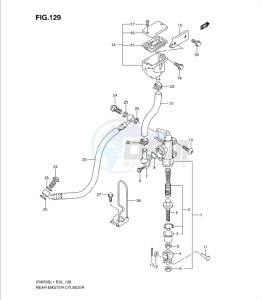 SV650/S drawing REAR MASTER CYLINDER (SV650SUL1 E24)