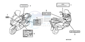 FJS400D9 SI - (SI) drawing CAUTION LABEL (FJS400D9/F JS400A)