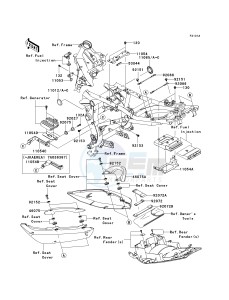 ER 650 A [ER-6N (AUSTRALIAN] (A6F-A8F) A8F drawing FRAME FITTINGS-- JKAEREA1 7A035083 - - -