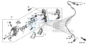 NC750SDG NC750X Europe Direct - (ED) drawing FRONT BRAKE CALIPER