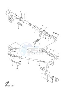 FJR1300A FJR1300A ABS (1MCG 1MCH) drawing SHIFT SHAFT