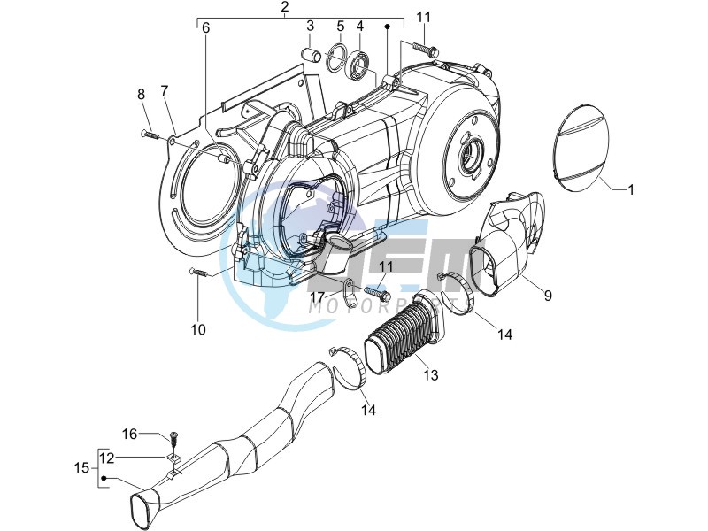 Crankcase cover - Crankcase cooling