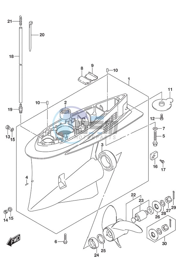 Gear Case DF 250S