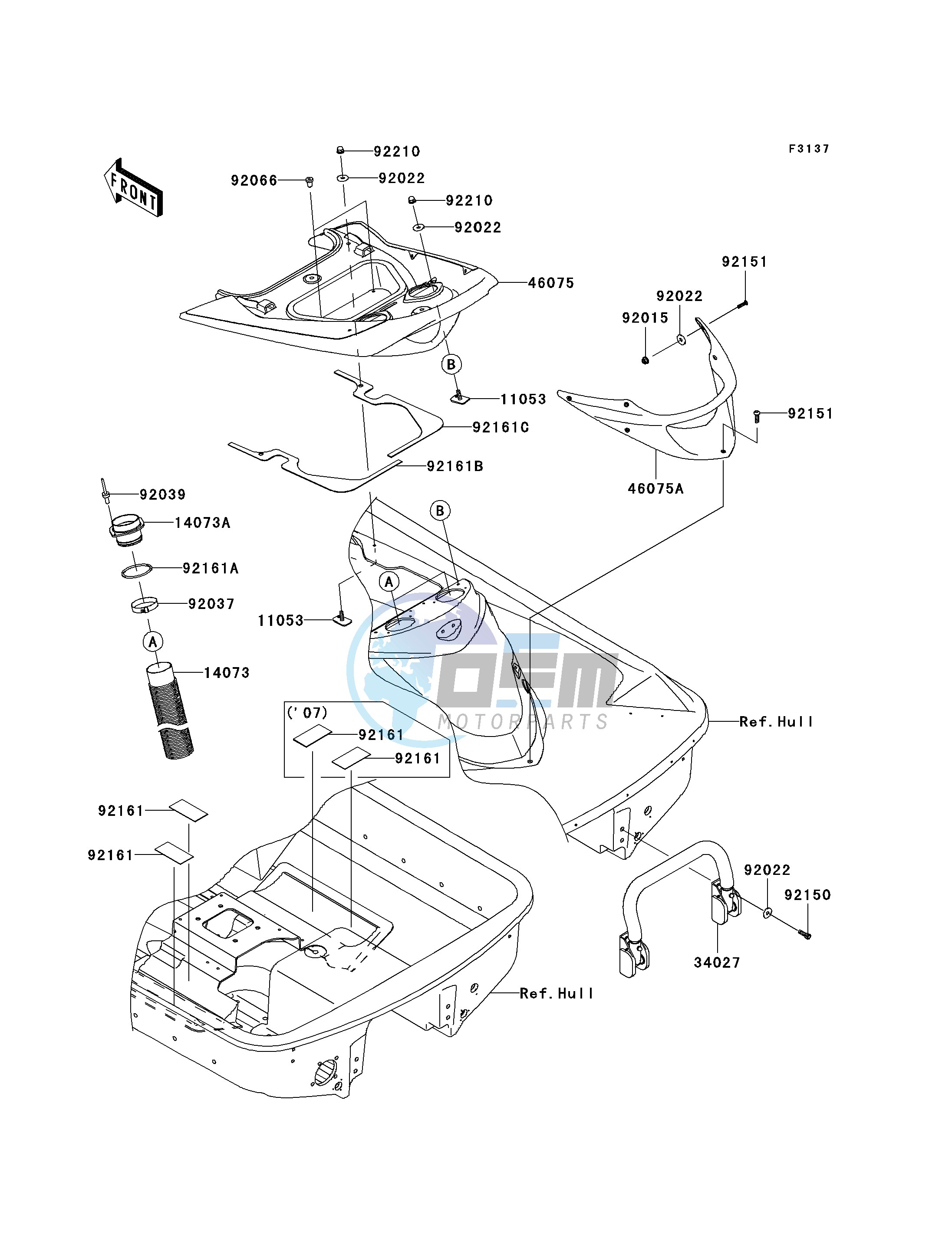 HULL REAR FITTINGS