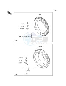 VN 900 C [VULCAN 900 CUSTOM] (7F-9FA) C9F drawing TIRES