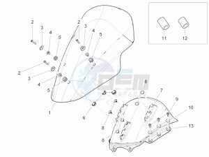 MP3 300 ie Touring drawing Windshield