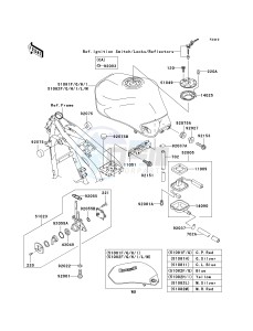 ZR 750 H [ZR-7S] (H1-H5 H5 CAN ONLY) drawing FUEL TANK