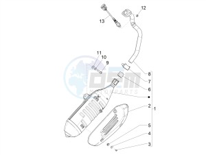 GTS 125 E4 ABS 4T SUPER (EMEA) drawing Silencer