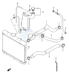 LT-A750XZ drawing RADIATOR HOSE