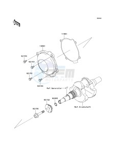 KVF 750 E [BRUTE FORCE 750 4X4I NRA OUTDOORS] (E8F-E9FA) E9F drawing RECOIL STARTER