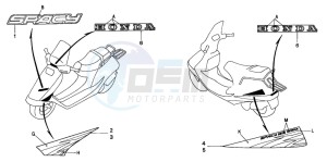 CH125 drawing STRIPE/MARK