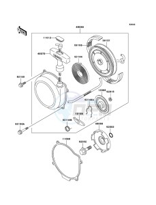 KLF300 4x4 KLF300-C17 EU GB drawing Recoil Starter