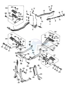 XV VIRAGO 750 drawing STAND-FOOTREST