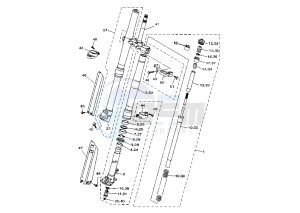 YZ LC 125 drawing FRONT FORK