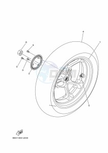 YP125RA XMAX 125 TECH MAX (B9Y5) drawing FUEL TANK