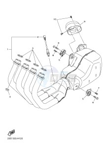 XJ6N 600 XJ6-N (NAKED) (20SL 20SM) drawing EXHAUST