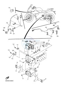 XJ6SA 600 DIVERSION (S-TYPE, ABS) (36D8 36DA) drawing ELECTRICAL 3