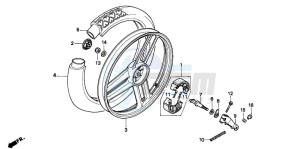 PK50M drawing REAR WHEEL