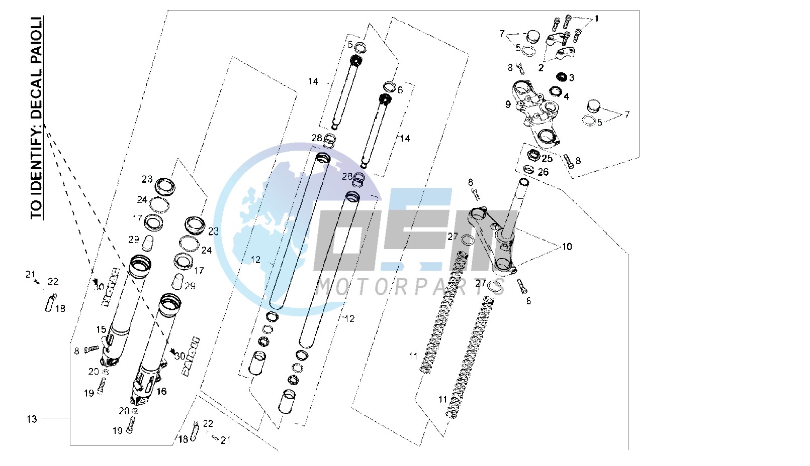 FRONT FORK PAIOLI 7H366019>