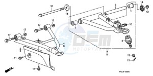 TRX500FM9 Australia - (U) drawing FRONT ARM