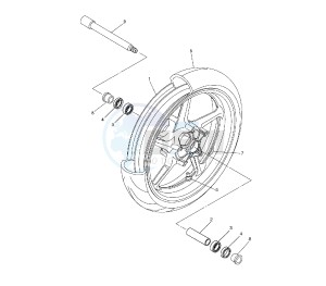 FZ1 1000 drawing FRONT WHEEL