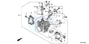 TRX420TMC drawing THROTTLE BODY