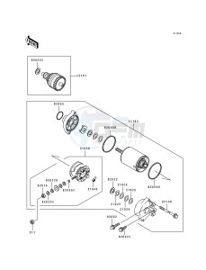 JS 750 A [750 SX] (A1-A4) [750 SX] drawing STARTER MOTOR