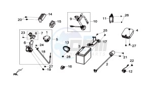 GTS 125I 2014 ABS drawing ELECTRONIC PARTS