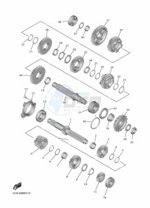 YZF600 YZF-R6 RaceBASE (BN6P) drawing TRANSMISSION